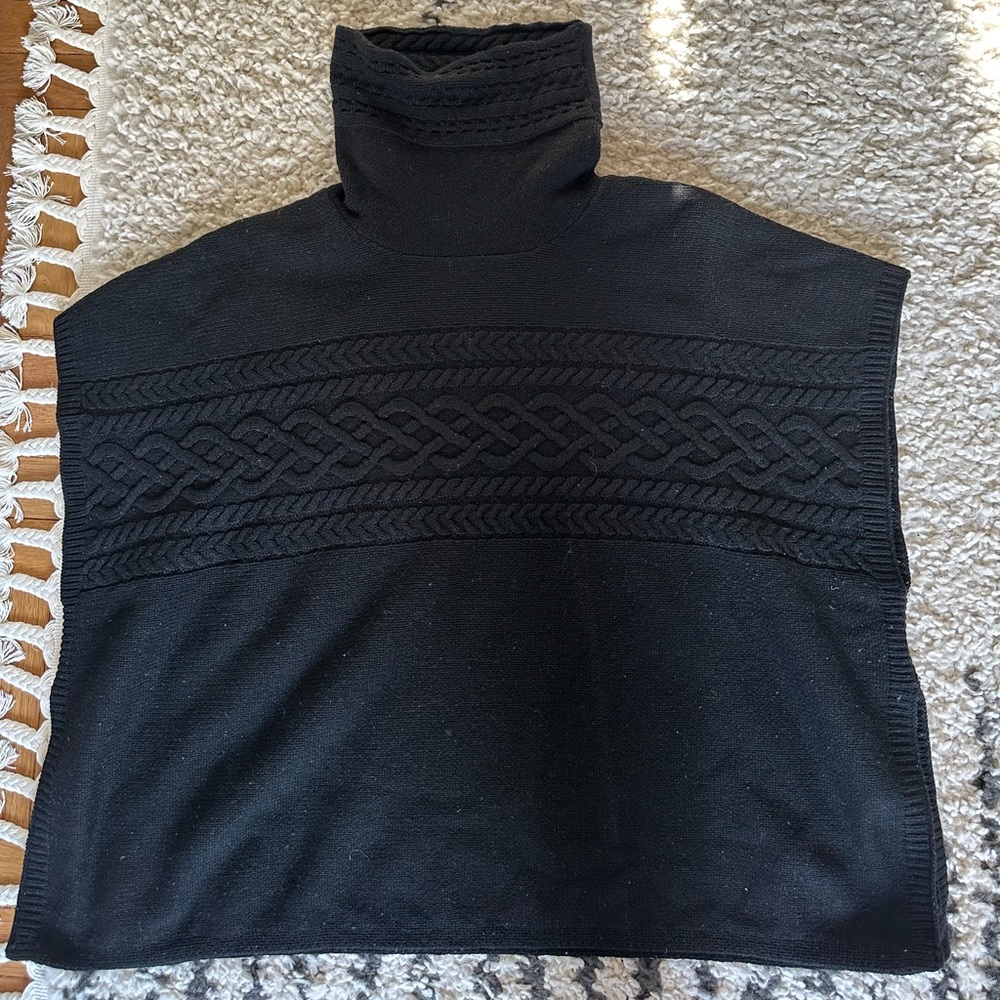 Brooks Brothers Wool Blend Black Oversized Sweater (size M) - Picture 2 of 5